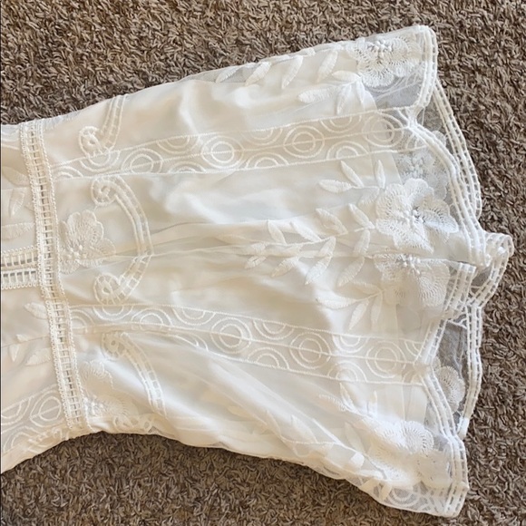 White Lace Romper - Picture 3 of 5